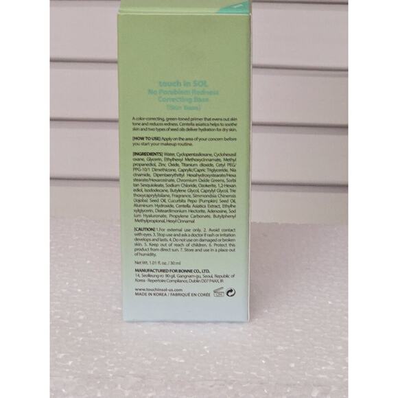 Touch In SOL No Pore Blem Base. Covering Base Makeup 1.01ml Free Ship! - Picture 2 of 4